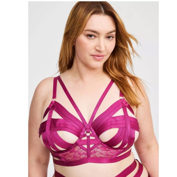 torrid Other - TORRID Strappy Vixen Bra Berry Blend Size 4X